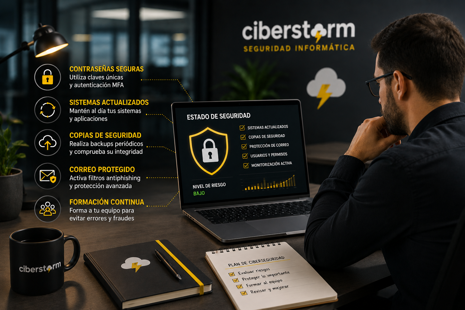 Ciberseguridad en la oficina moderna